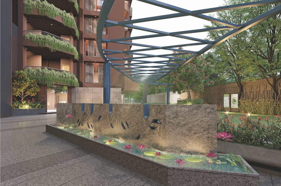 Landscaped water feature