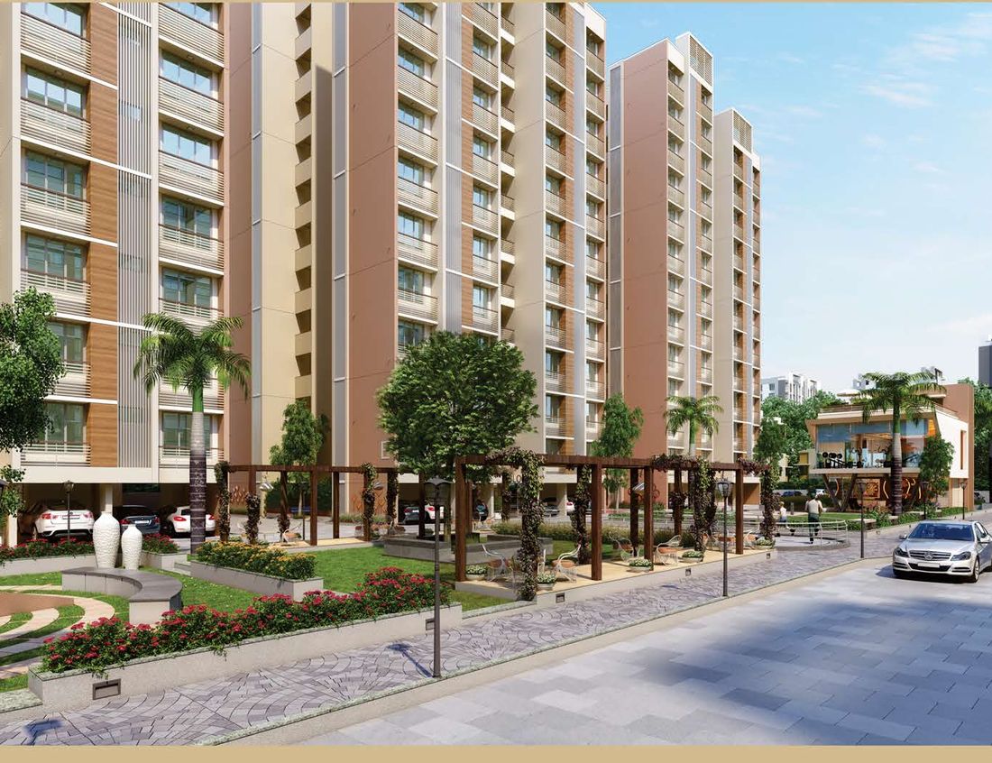 Serenity Space landscaped street